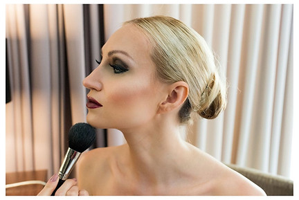 lady modelling makeup