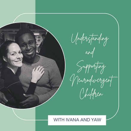 Podcast Cover Image showing a podcast on Understanding and Supporting Neurodivergent Children on Life in Black & White Podcast