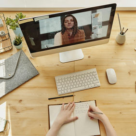 Business 1 to 1 Coaching on a zoom call