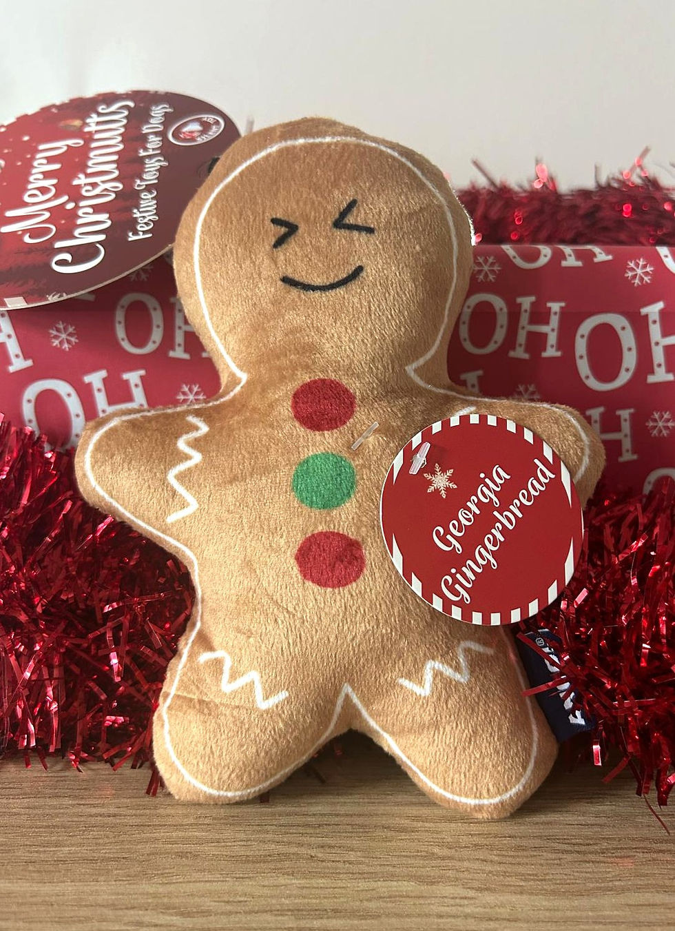 Georgia Gingerbread Dog Toy