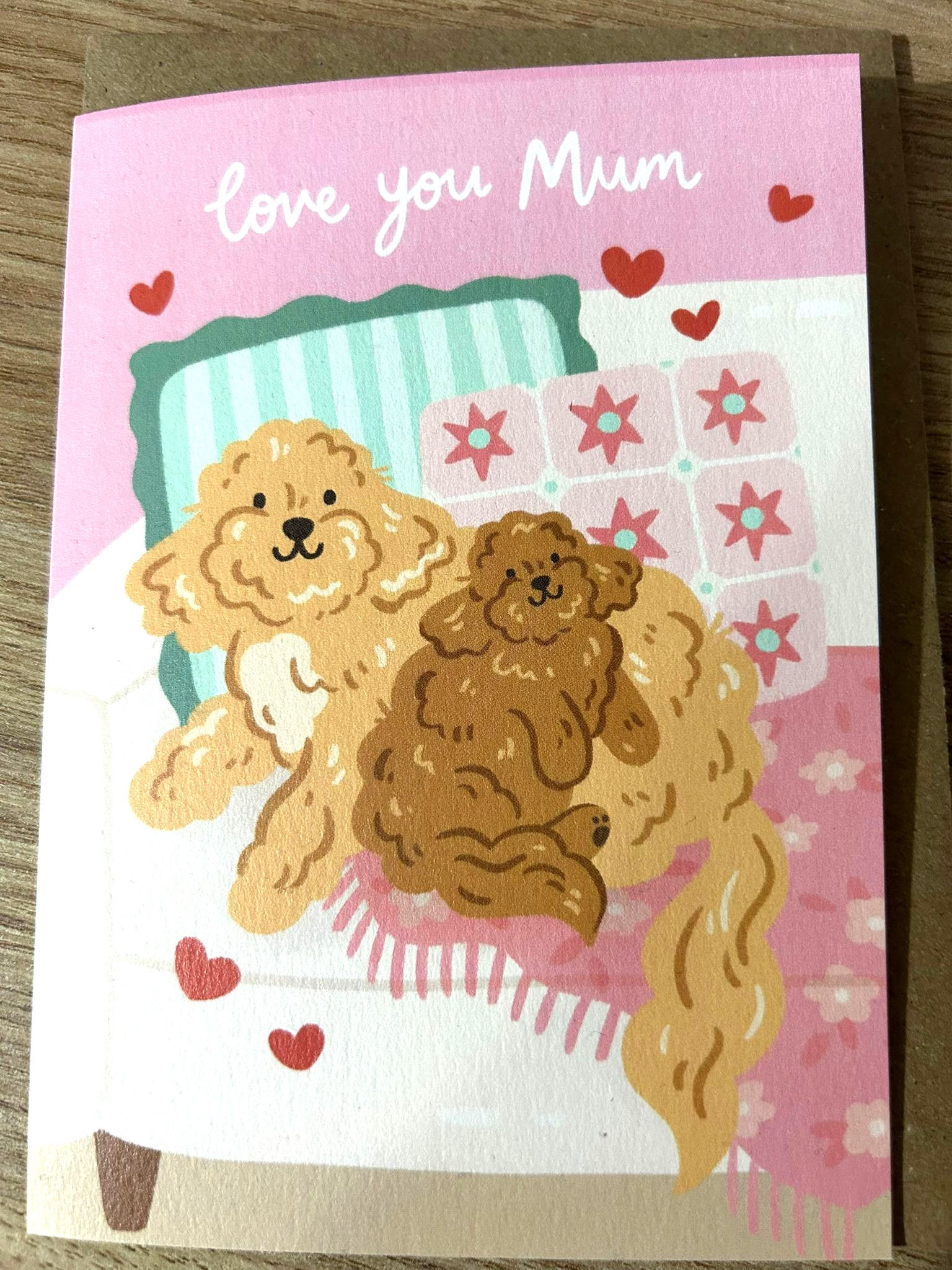 Cockapoo 'Love you Mum' Card
