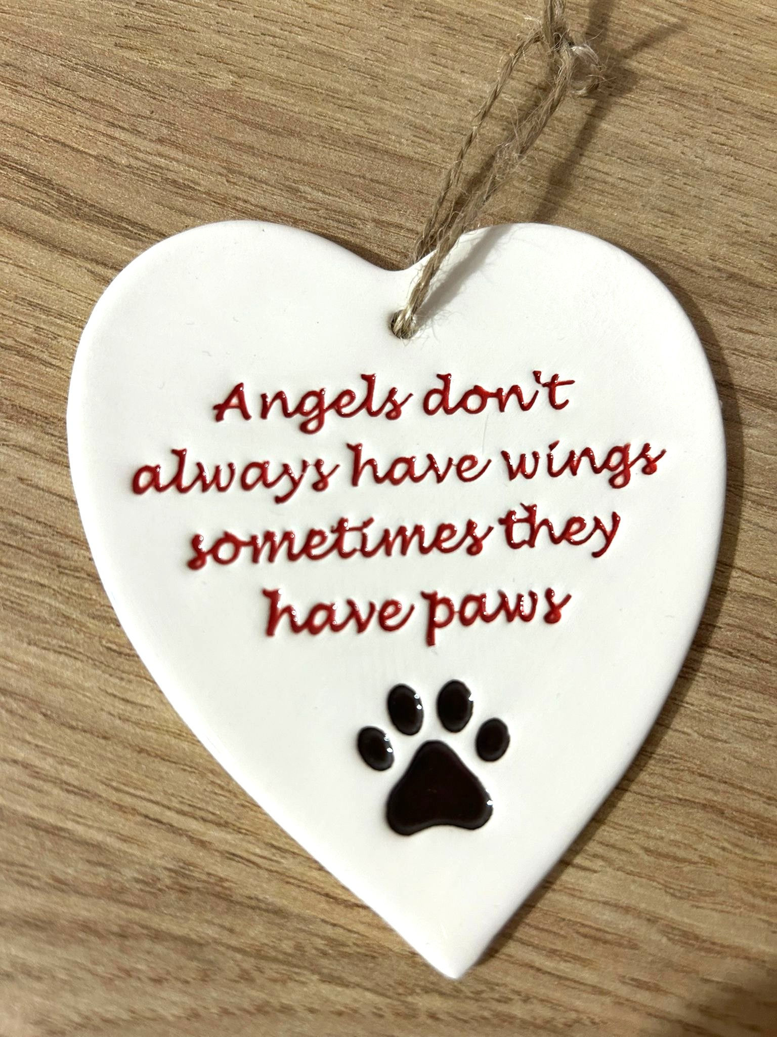 Angels don't always have wings... Ceramic Heart