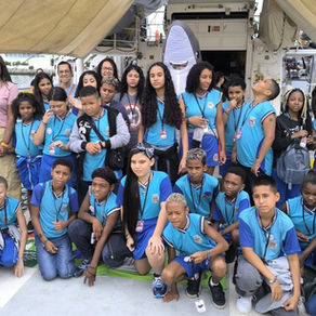 Lançamento 'Ideias para um Futuro Sustentável' com estudantes do CIEP Brizolão 250