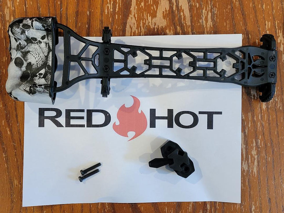 Thumbnail: HUMAN SKULLS - RED HOT Quick Detach Four Arrow Quiver for Bows & Crossbows
