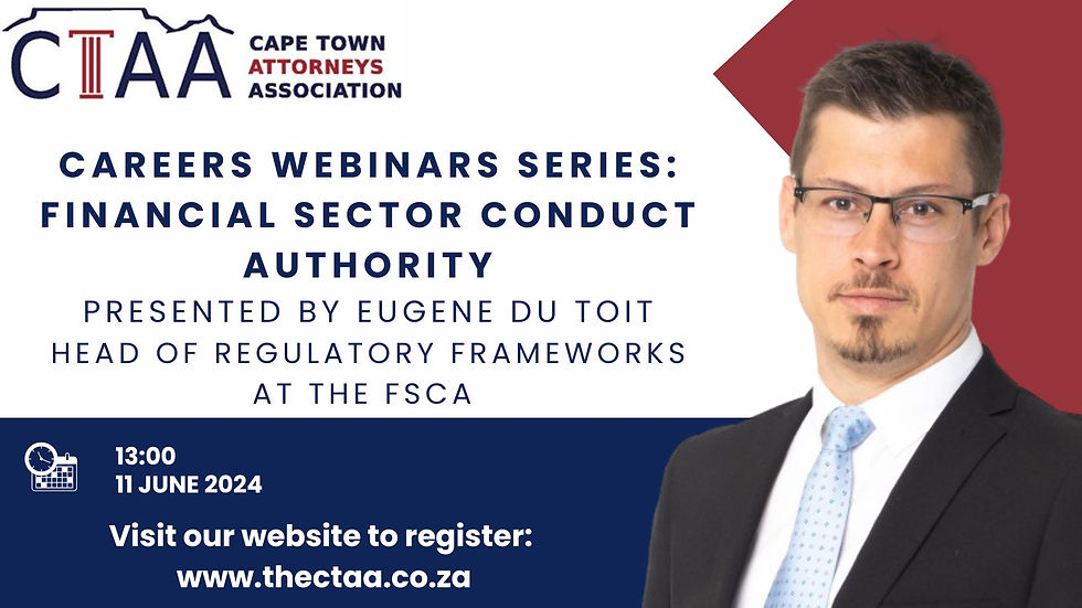 Financial Sector Conduct Authority Careers Webinar 