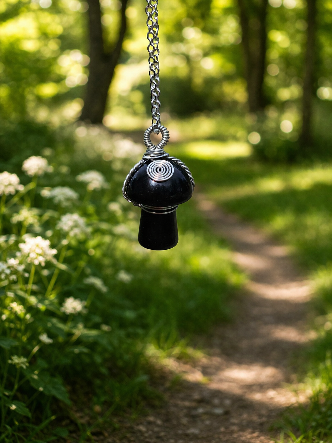Mushroom Wrapped Necklace
