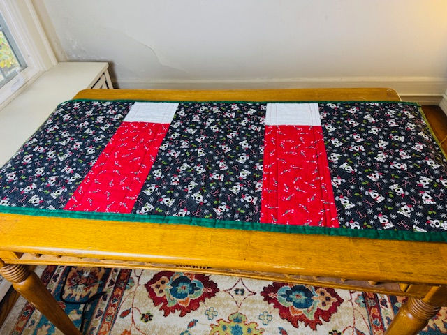 Thumbnail: Christmas puppies table runner