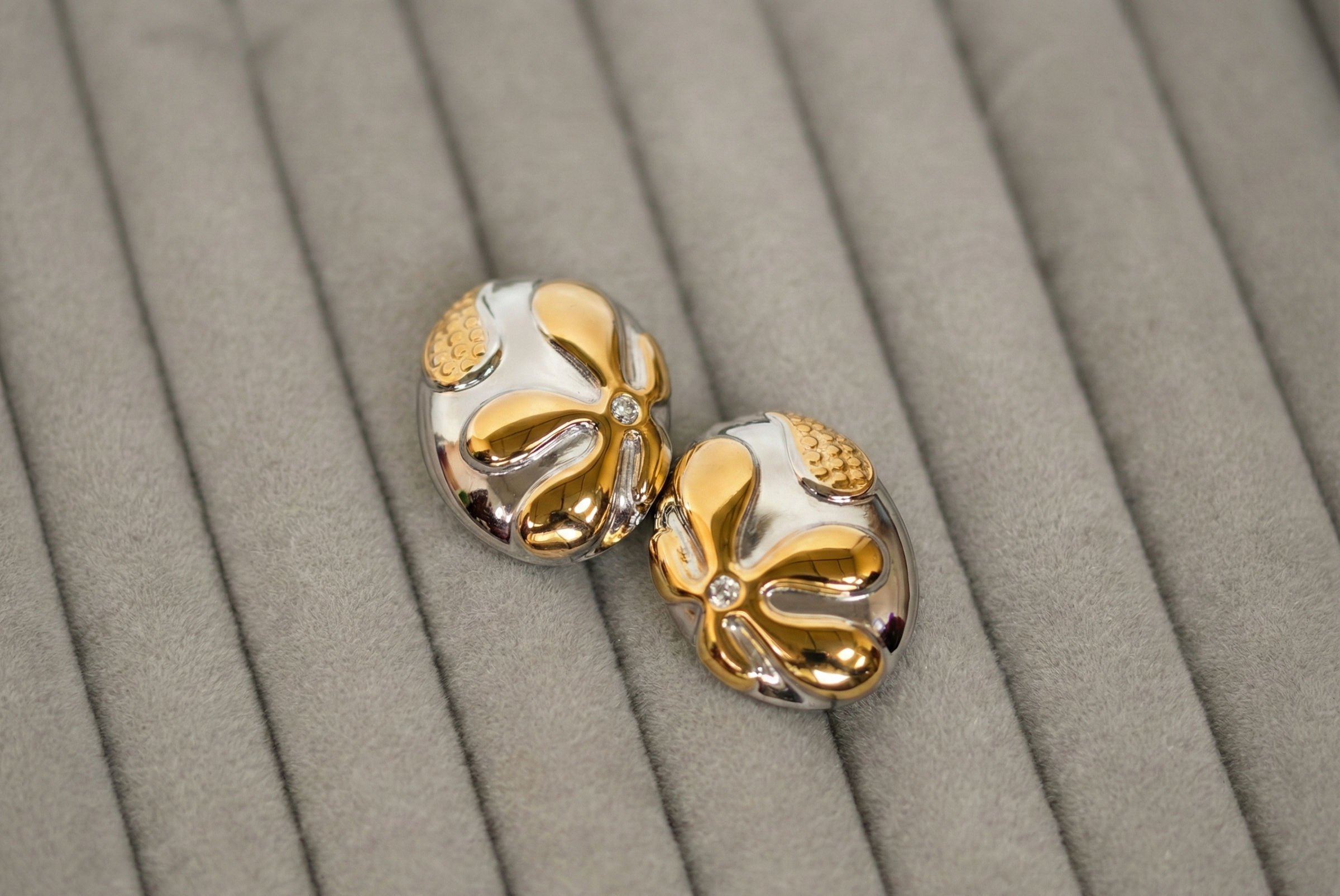 Dual Shine Statement Earrings