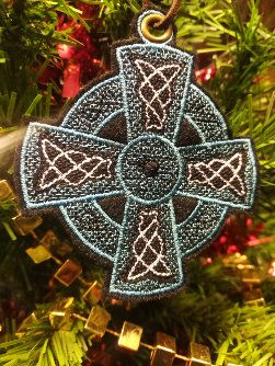 Thumbnail: Celtic cross tree ornaments 