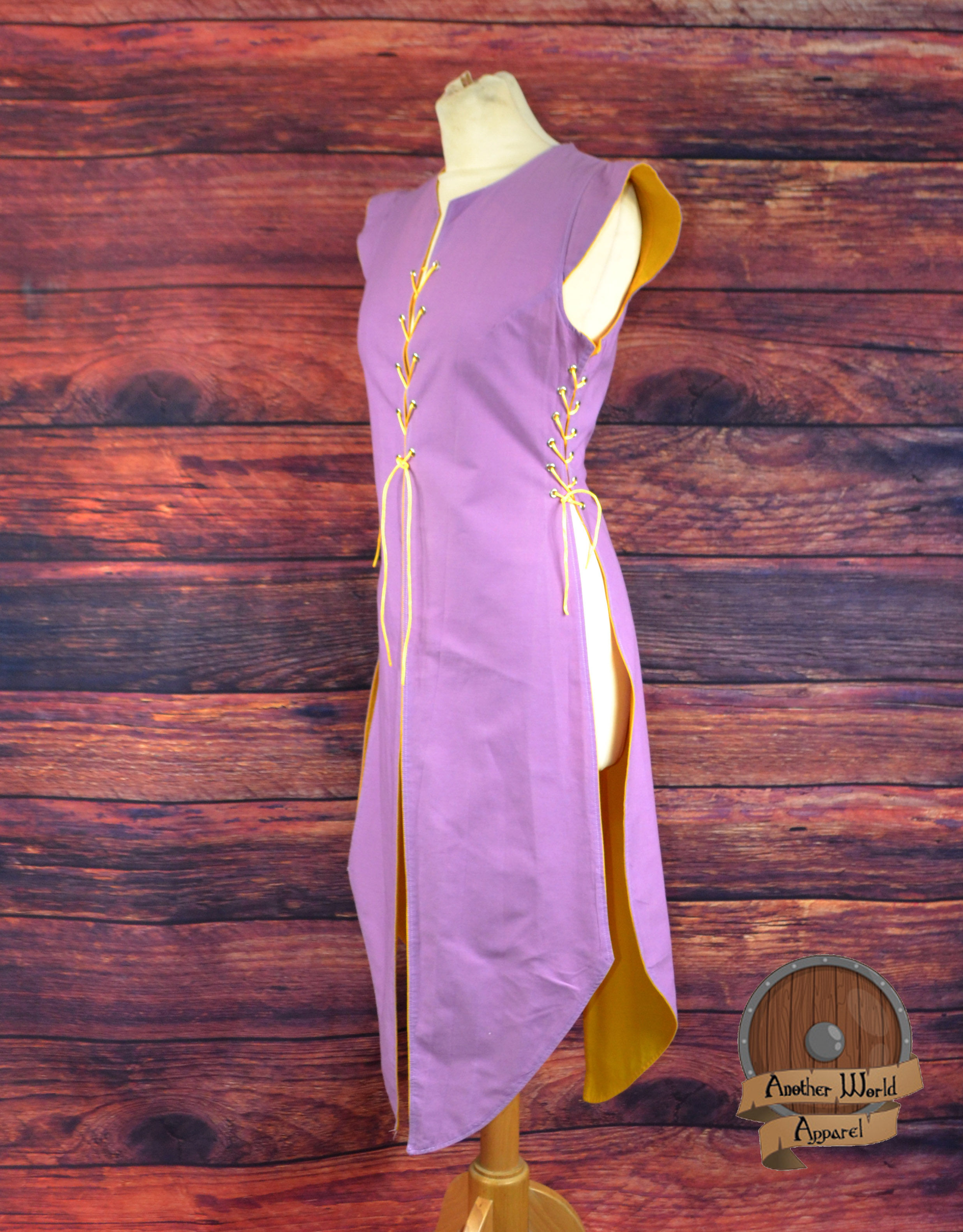 Plain Cotton lace up Tabard (Feminine Fit)