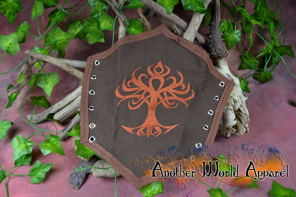 Thumbnail: Copper Tree Fabric Bracers