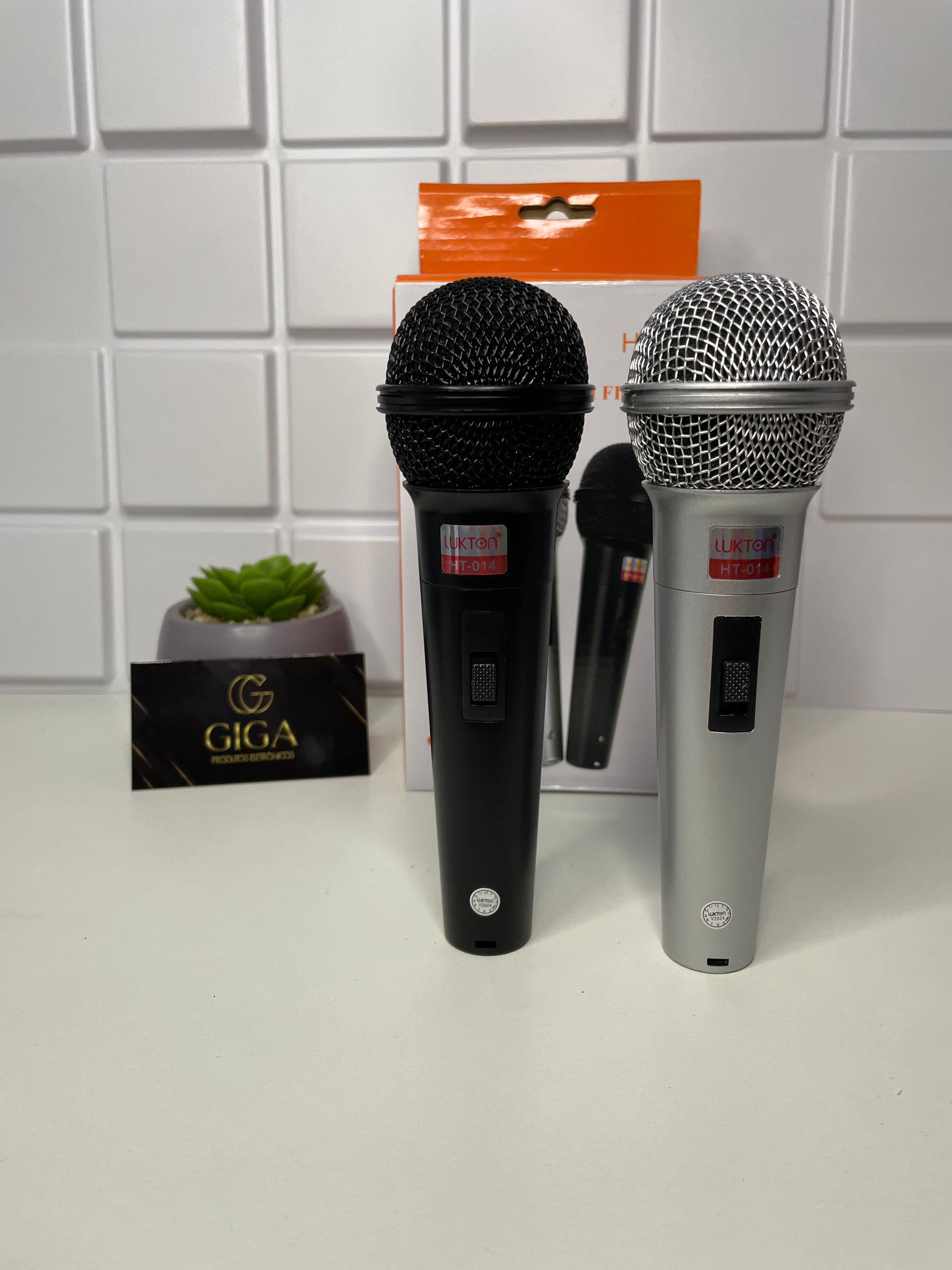 Microfone profissional c/ 2 unidades