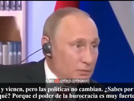 Vladimir Putin asegura que son las élites quienes gobiernan al mundo.