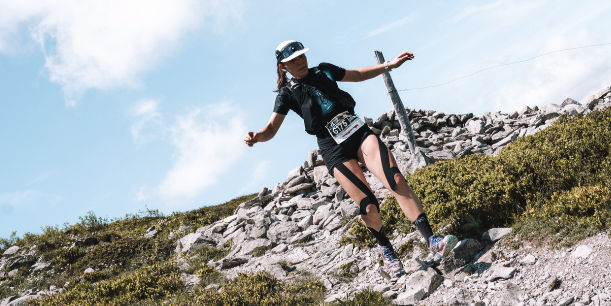 Courir en descente en trail - ibex
