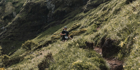 Courir en descente en trail - ibex
