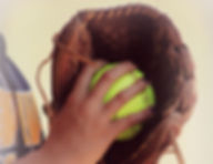 Softball In Glove