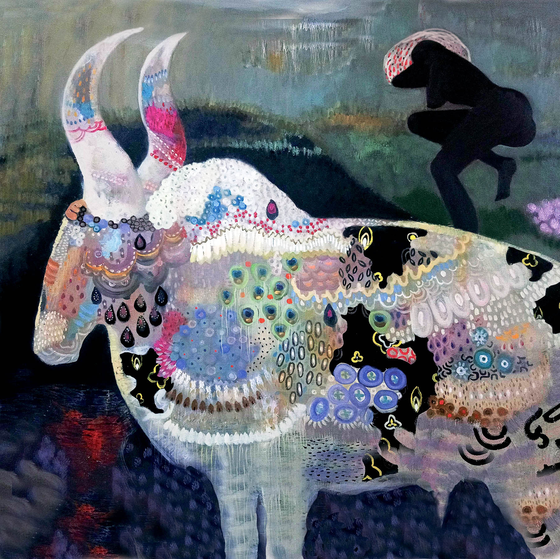 Lobola  - hand embellished print