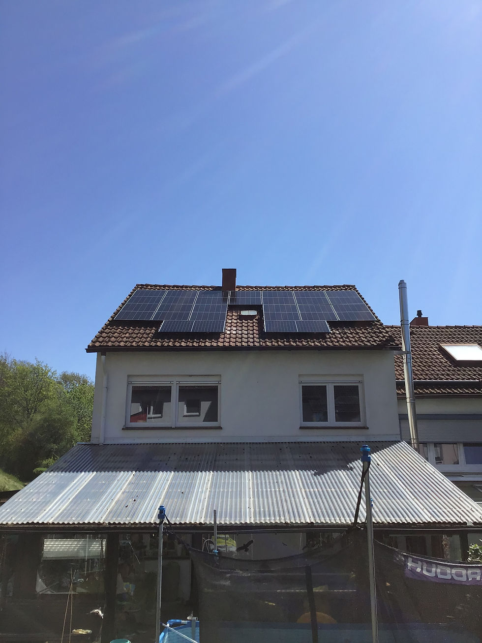 Eine Photovoltaikanlage.