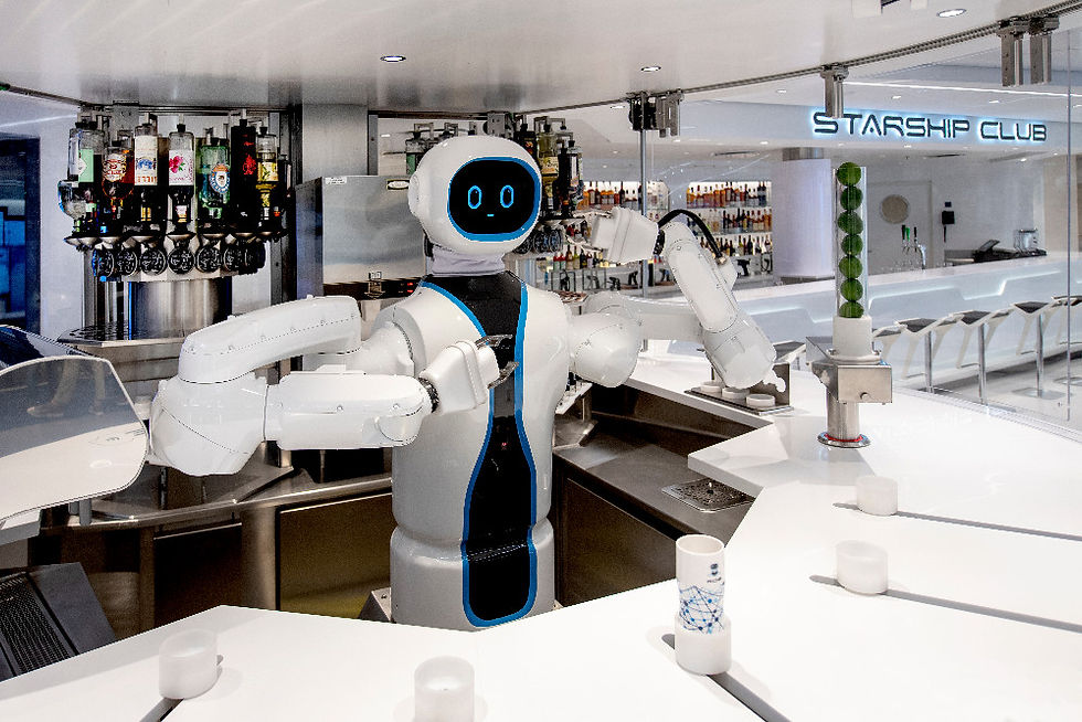 Barkeeper "Rob" mixt leckere Drinks an Bord der MSC Virtuosa