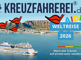 AIDA Weltreise 2026 mit der AIDAsol