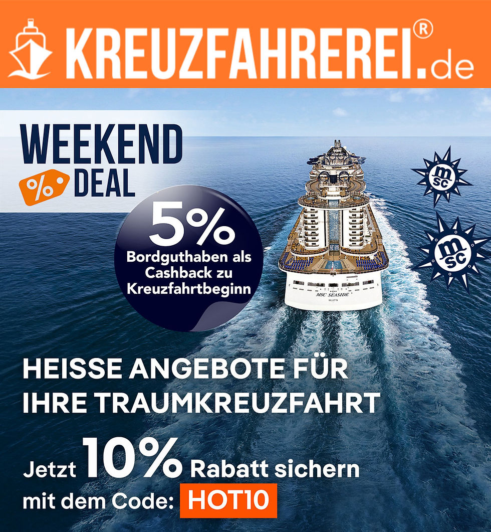 10 Prozent Sonderrabatt auf karibikkreuzfahrten ab USA bei MSC