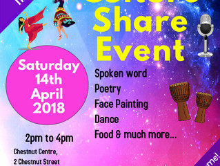 UNIFIED CULTURE SHARE EVENT - FREE- EVERYONE WELCOME - CHESTNUT CENTRE