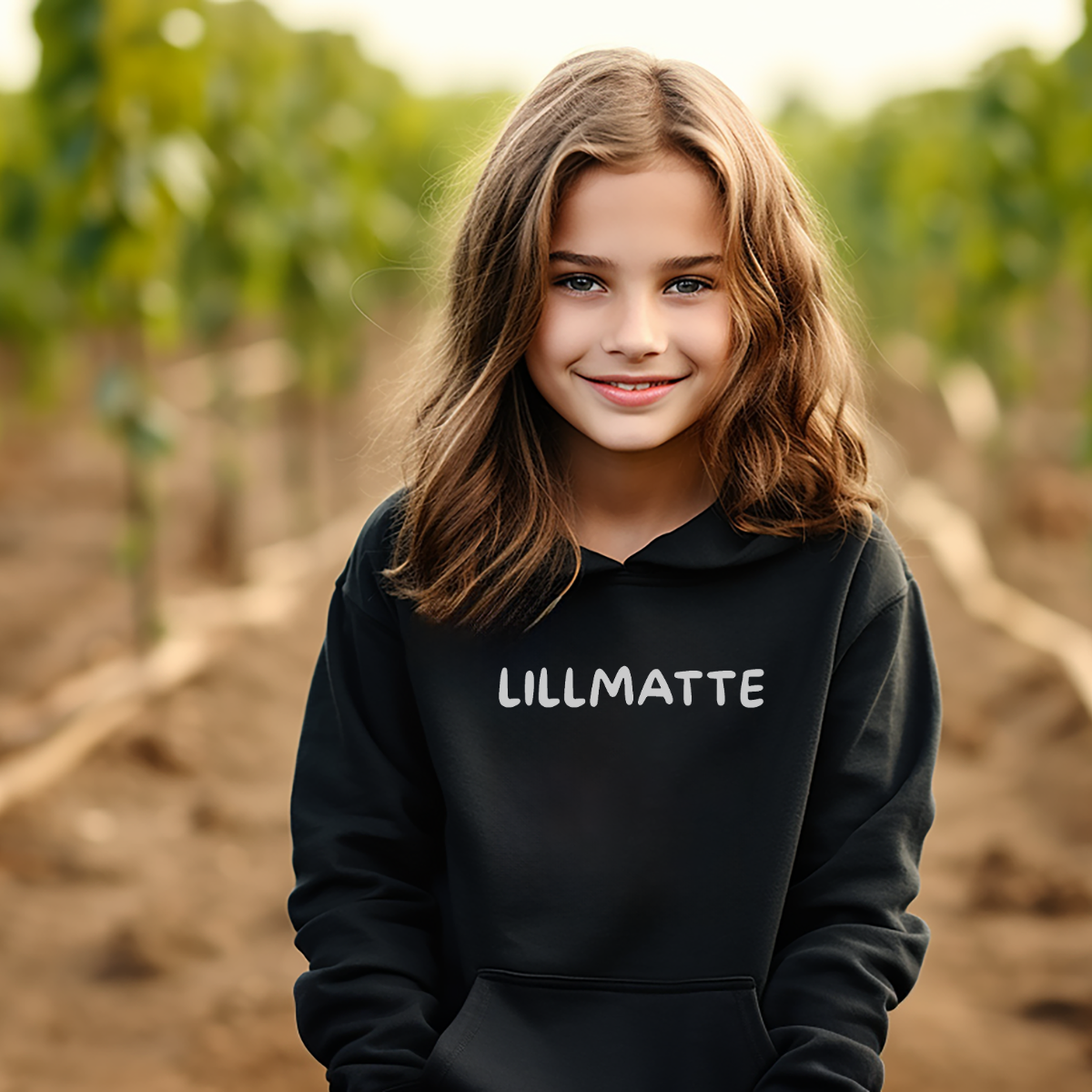 Lillmatte, hoodie för barn