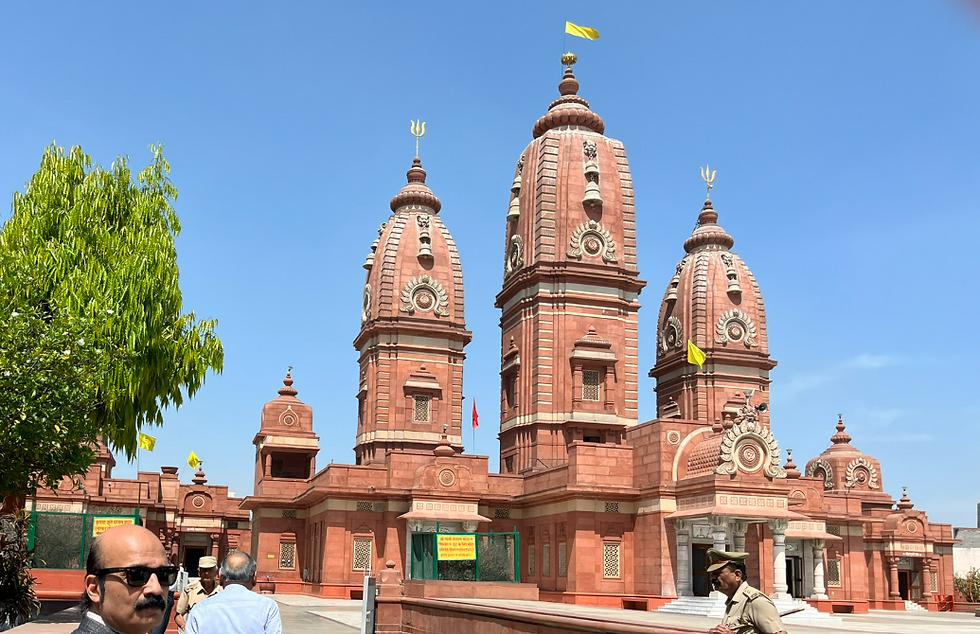 Temple just across the main street from the distillery