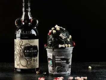 Kraken Rum's Boozy Ice Cream Brings a Dark Twist to Halloween