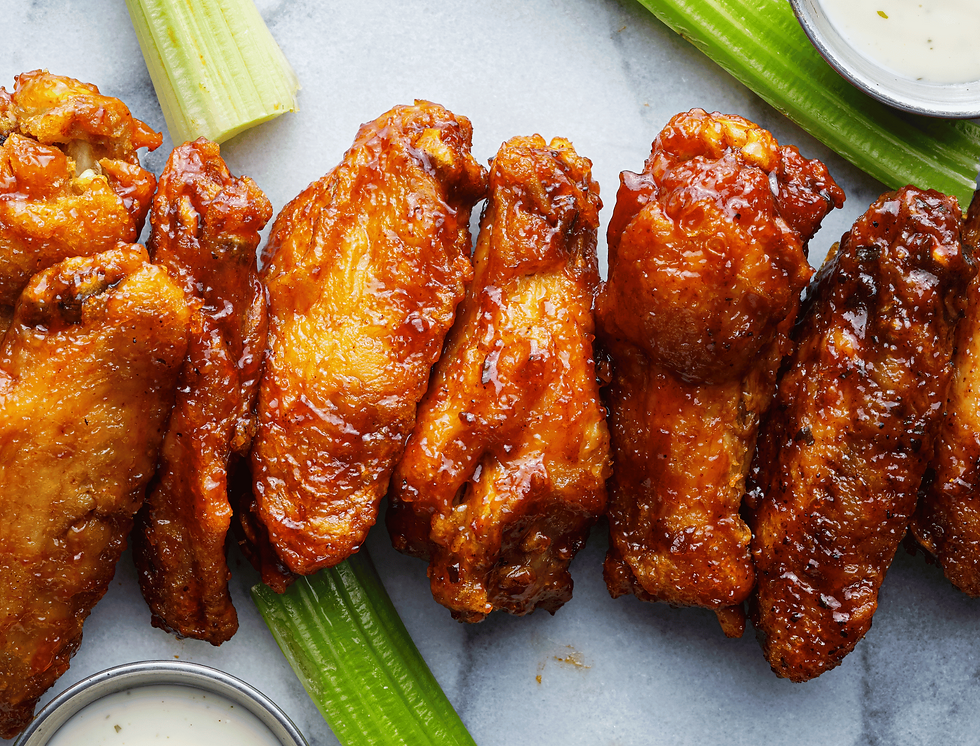 Chicken Wings and Celery