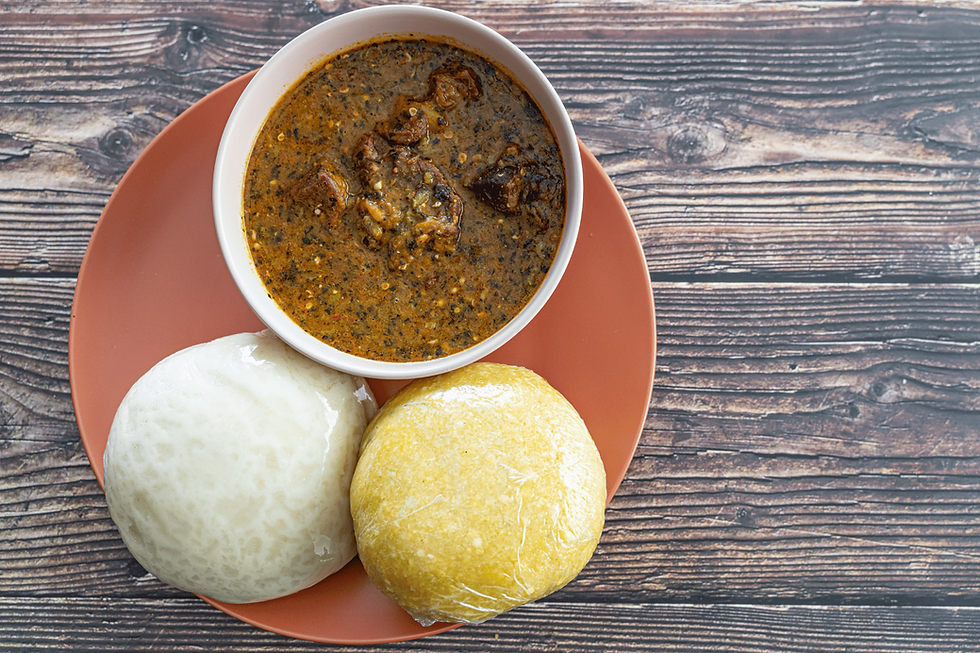 fufu and egusi stew