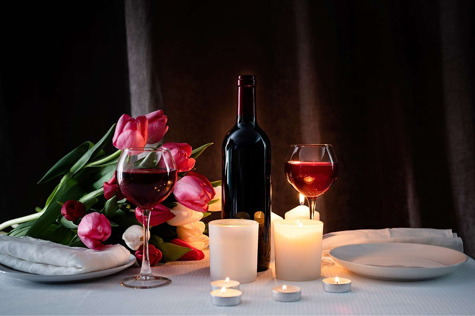 Two glasses of red wine