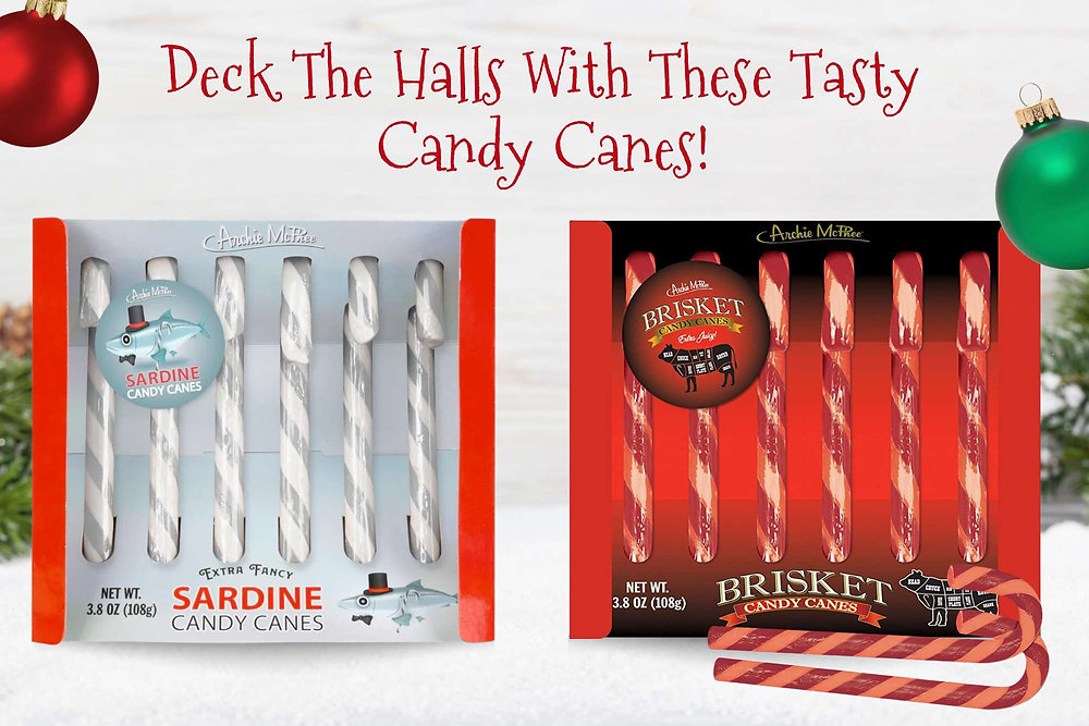 These Butter, Sardine, and BrisketFlavored Candy Canes Make the