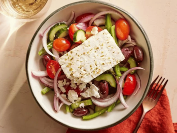 Greek Salad With Baked Feta Recipe