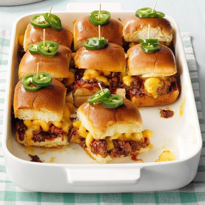 Mac and Cheese Pork Sliders