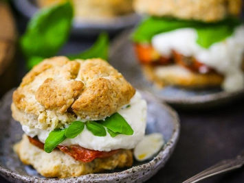 Tomato “Shortcake” with Whipped Ricotta