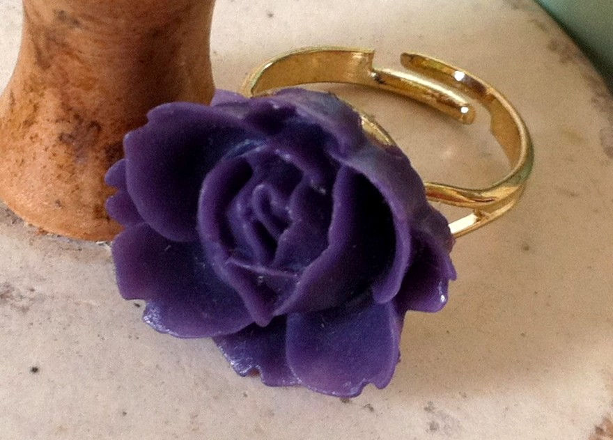 Purple Rose Ring