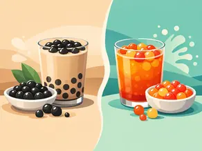 Tapioca Pearls vs Popping Boba