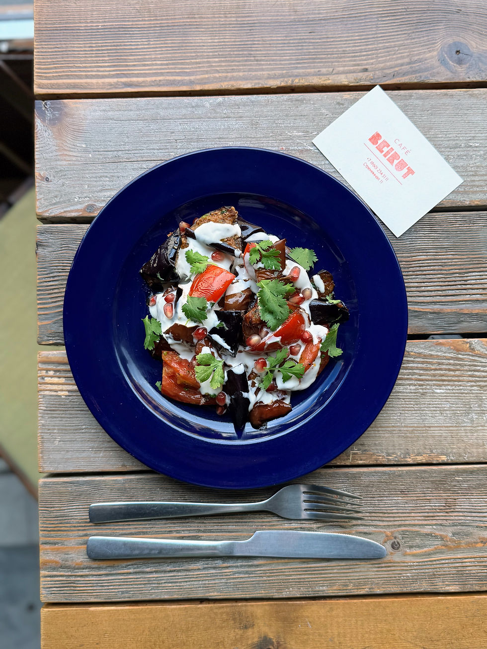 WARM EGGPLANT SALAD image