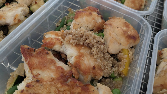 *NEW & IMPROVED* Lemon Chicken on a Bed of Quinoa