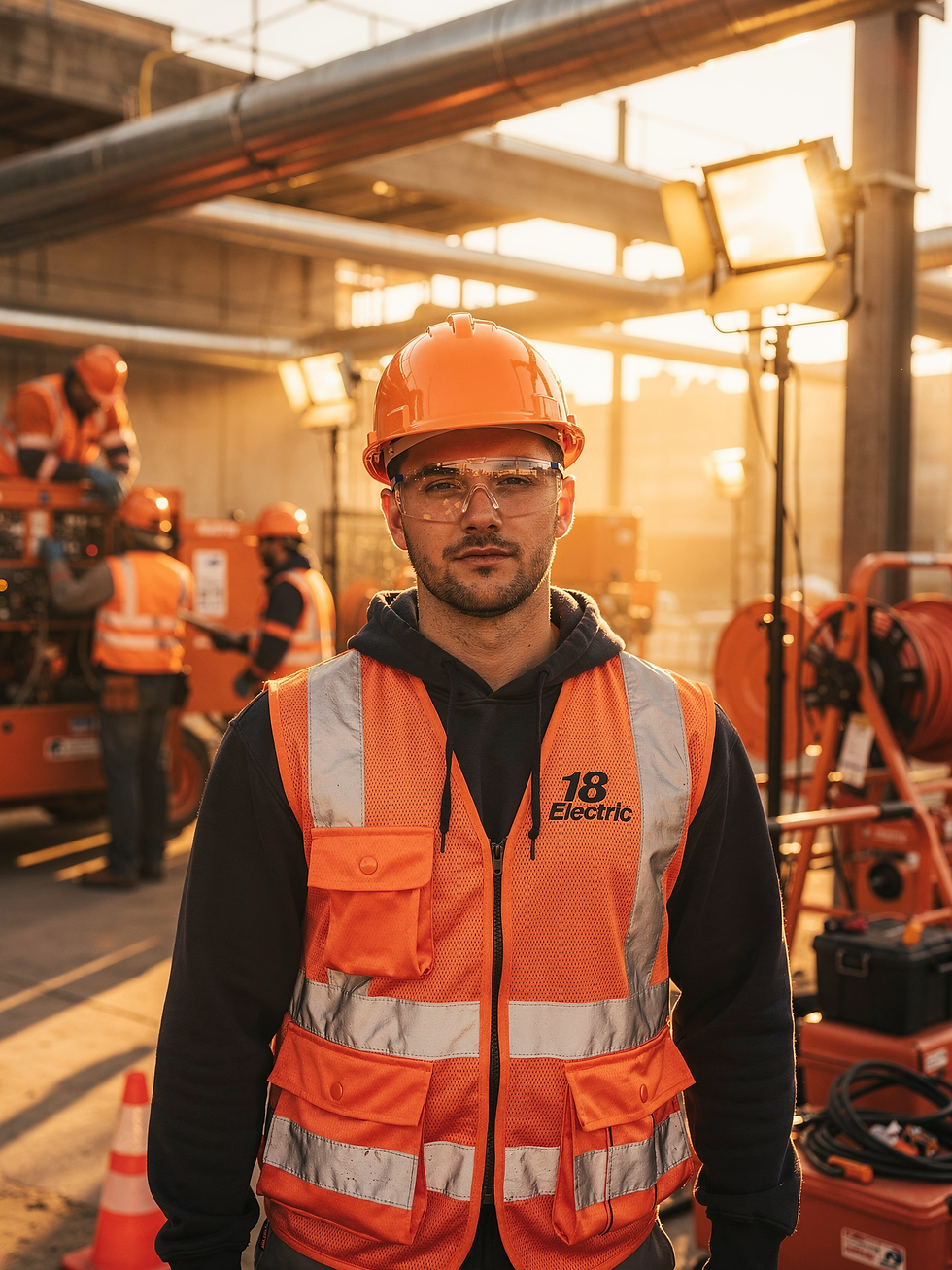 Licensed electrician NYC working on commercial electrical installation