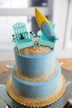 Kure Beach Wedding Cake