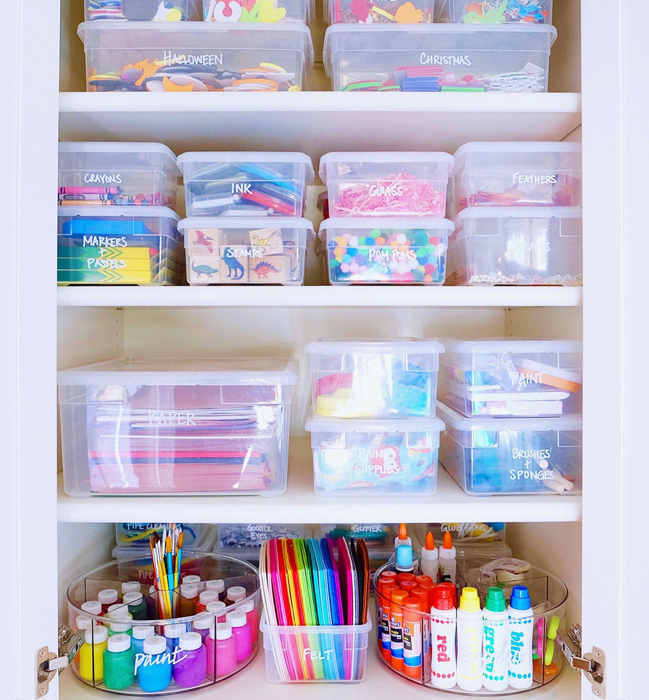 Creating an Arts & Crafts Station in 3 Easy Steps