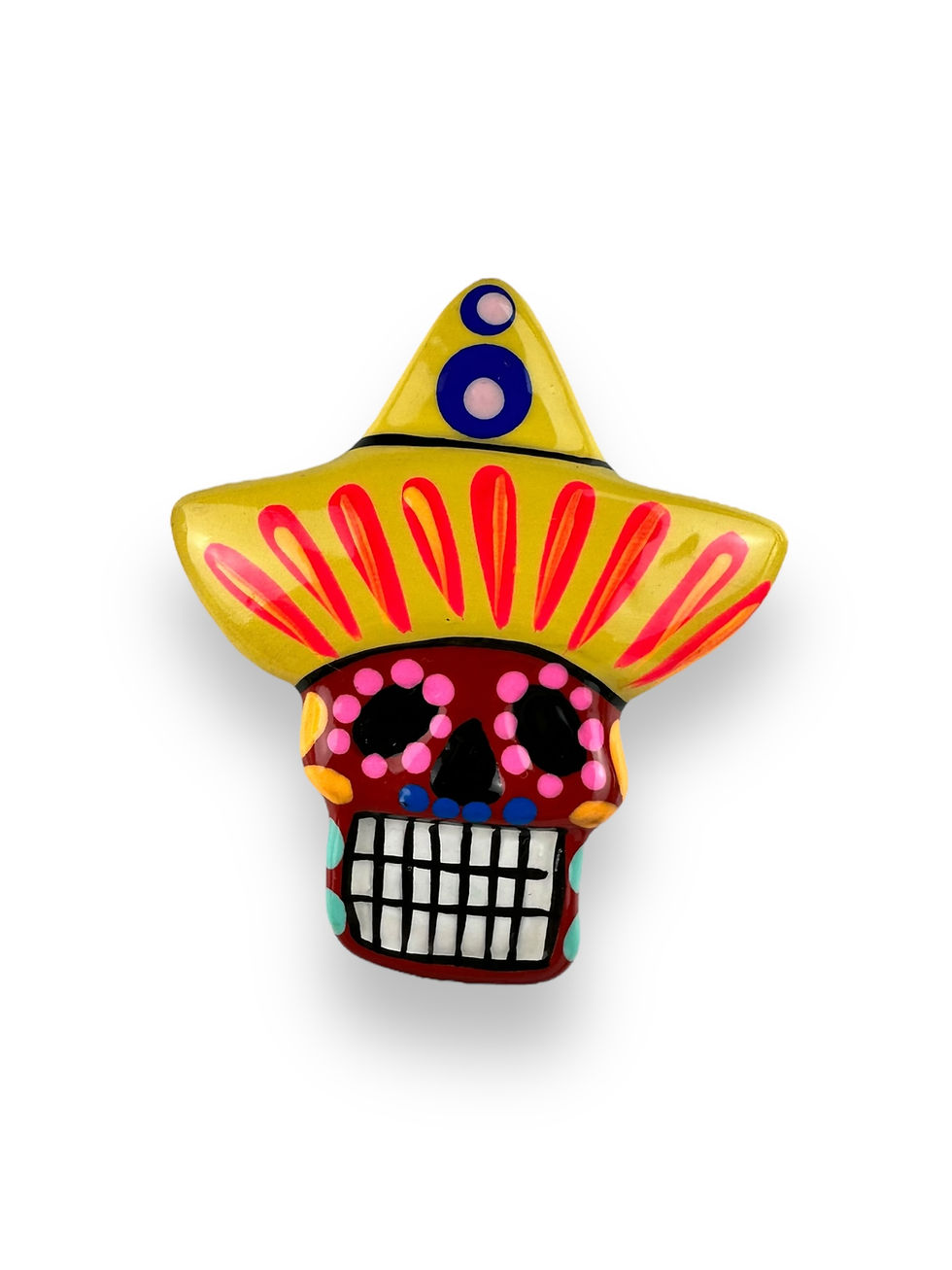 Thumbnail: Ceramic sugar skull - Fridge magnet