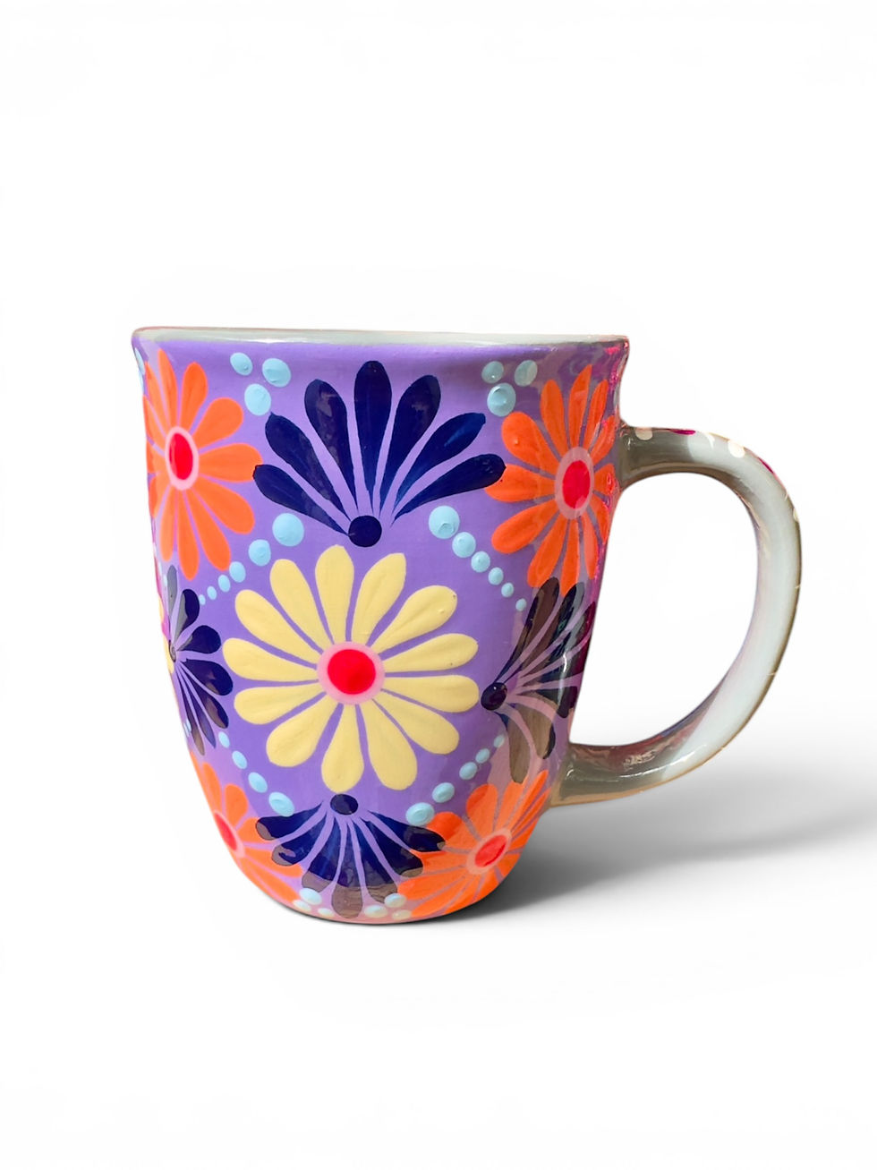 Thumbnail: Hand-painted mug - Flowers