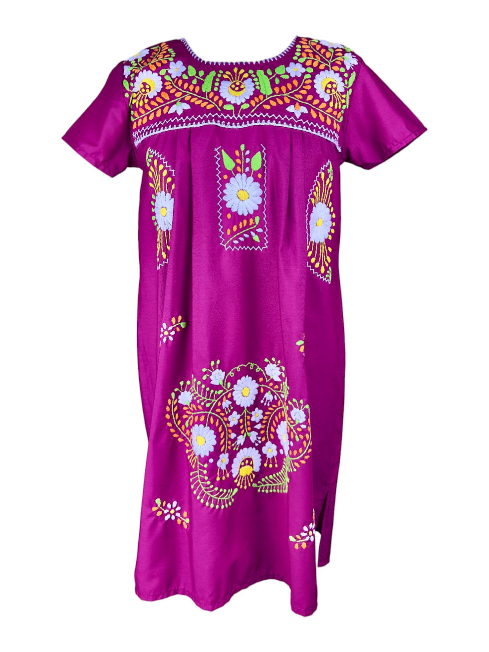 Thumbnail: Mexican hand embroidered dress, Puebla dress