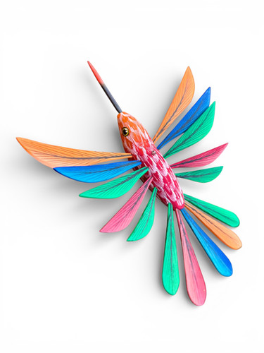Wooden hand carved hummingbird - Large | soonaotomi