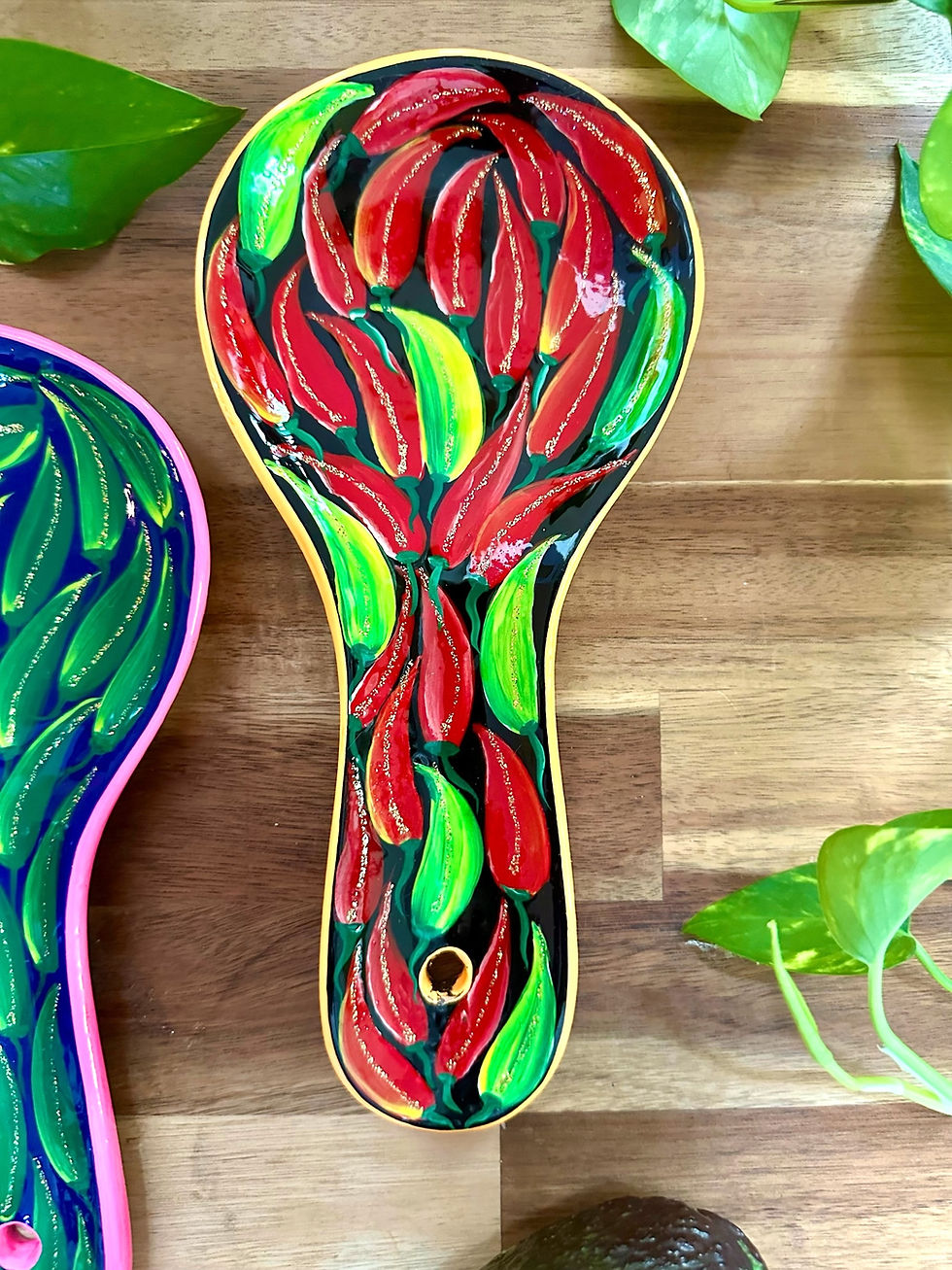 Thumbnail: Spoon rest, ceramic, claypot, mexican spoon rest