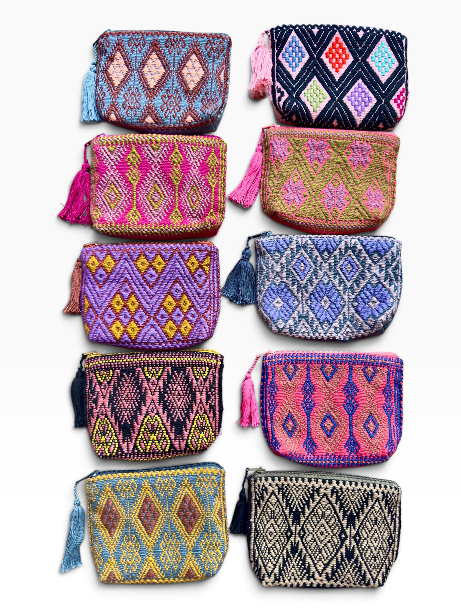woven coin purse, san andres coin purse, chiapas coin purse, mexican textile coin purse