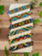 Glass beads bracelet, huichol, mexican bracelet